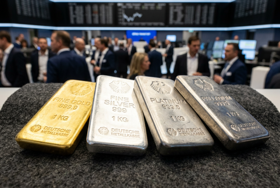 Börsengang der Deutschen Metallkasse: Gold, Silber, Platin und Palladium – Stärken und Unterschiede im Überblick